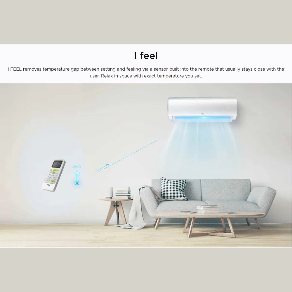 TCL 1HP/1.5HP/2HP New Elite Series Inverter Air Conditioner TAC-09CSD/TAC-12CSD/TAC-18CSD (XA82I) | Fast Cooling | Golden Fin
