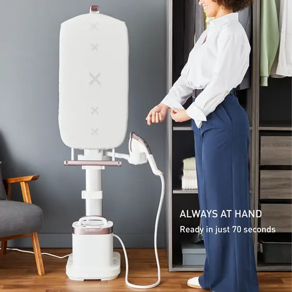 Tefal 2200W IXEO Vision All-In-One Solution Garment Steamer QT18 | Steam output up to 80g/min | Fast heat-up | Smart Auto Off