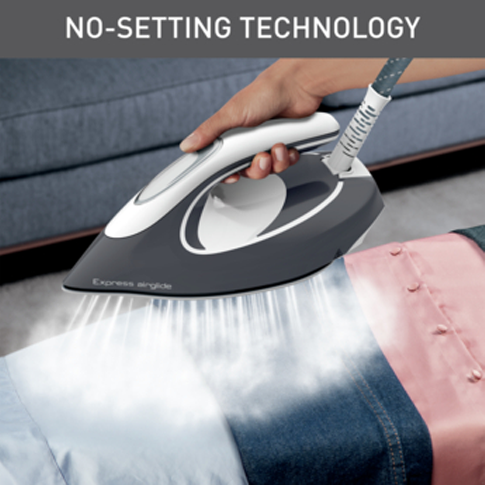 Tefal 2800W Express Airglide Steam Generator Iron SV8020 | Eco mode | Extra-powerful | Ultra-Smooth Durilium Airglide