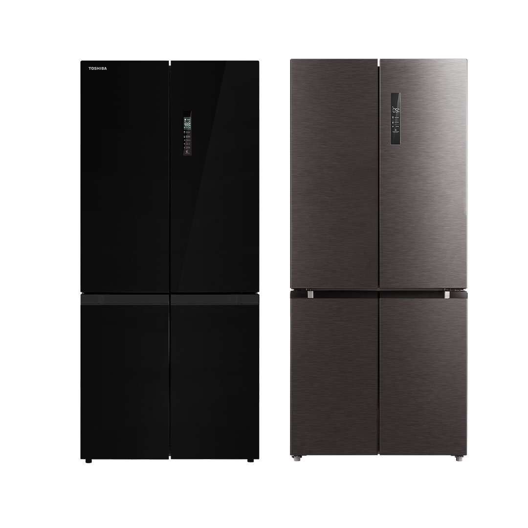 TOSHIBA 556L Multi Doors Dual Inverter Refrigerator  GR-RF610WE-PGY[22]  / GR-RF610WE-PMY(37) | Compressor and Fan Inverter | Dual Cooling | Refrigerator with 2 Year Warranty