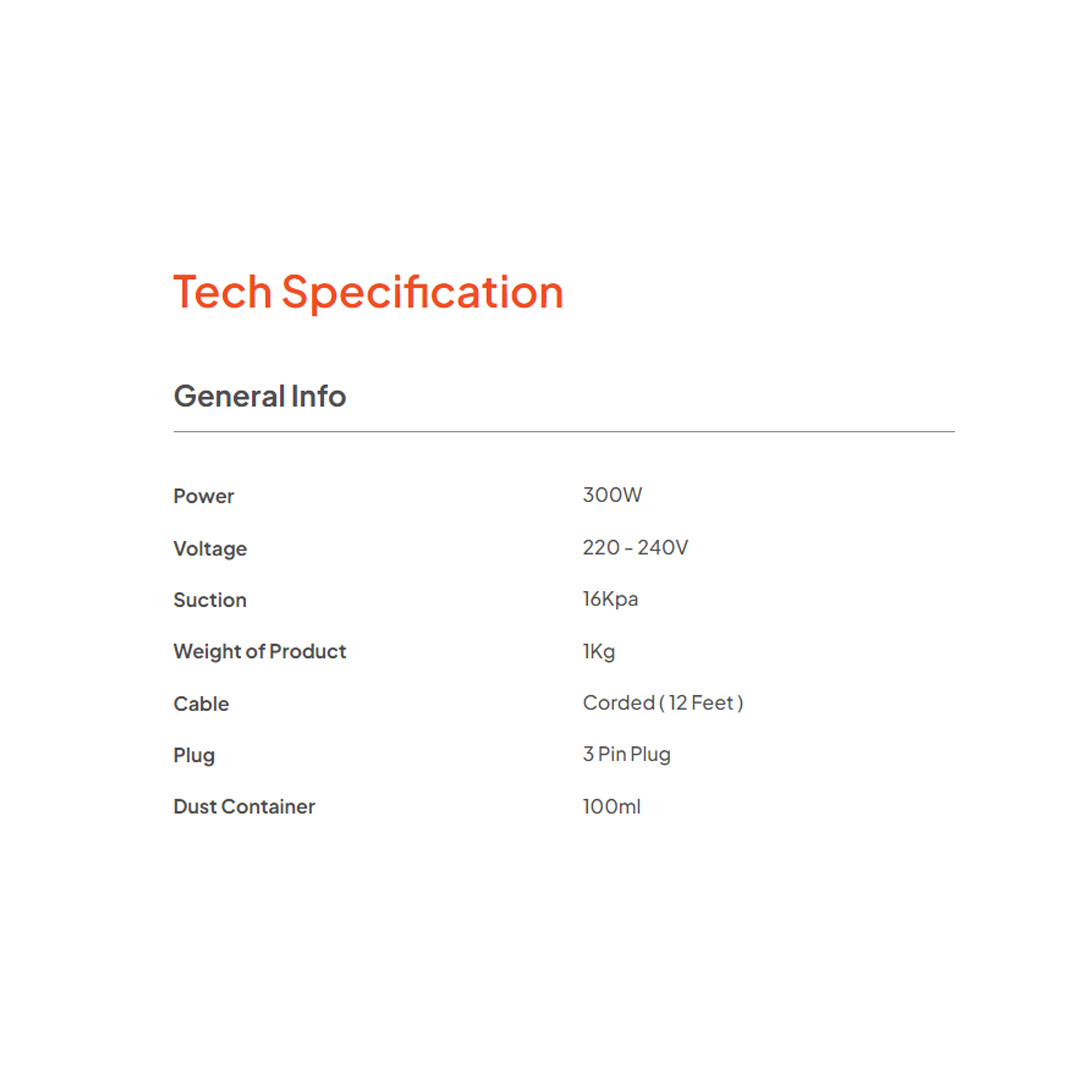 Russell Taylors 500W Dust Mite Vacuum Cleaner VM-10 | Multi-Layer Filtering System | Easy Waste Disposal | 16kpa Powerful Suction | Vacuum with 2 Year Warranty