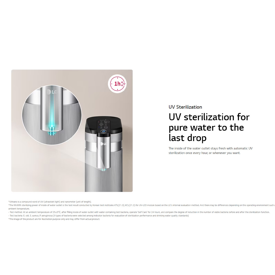 LG PuriCare™ Self-Service Tankless Water Purifier with 4-Stage Filtration WD516AN | Easy Filter Replacement | Hygiene | Water Purifier with  1 Year Warranty