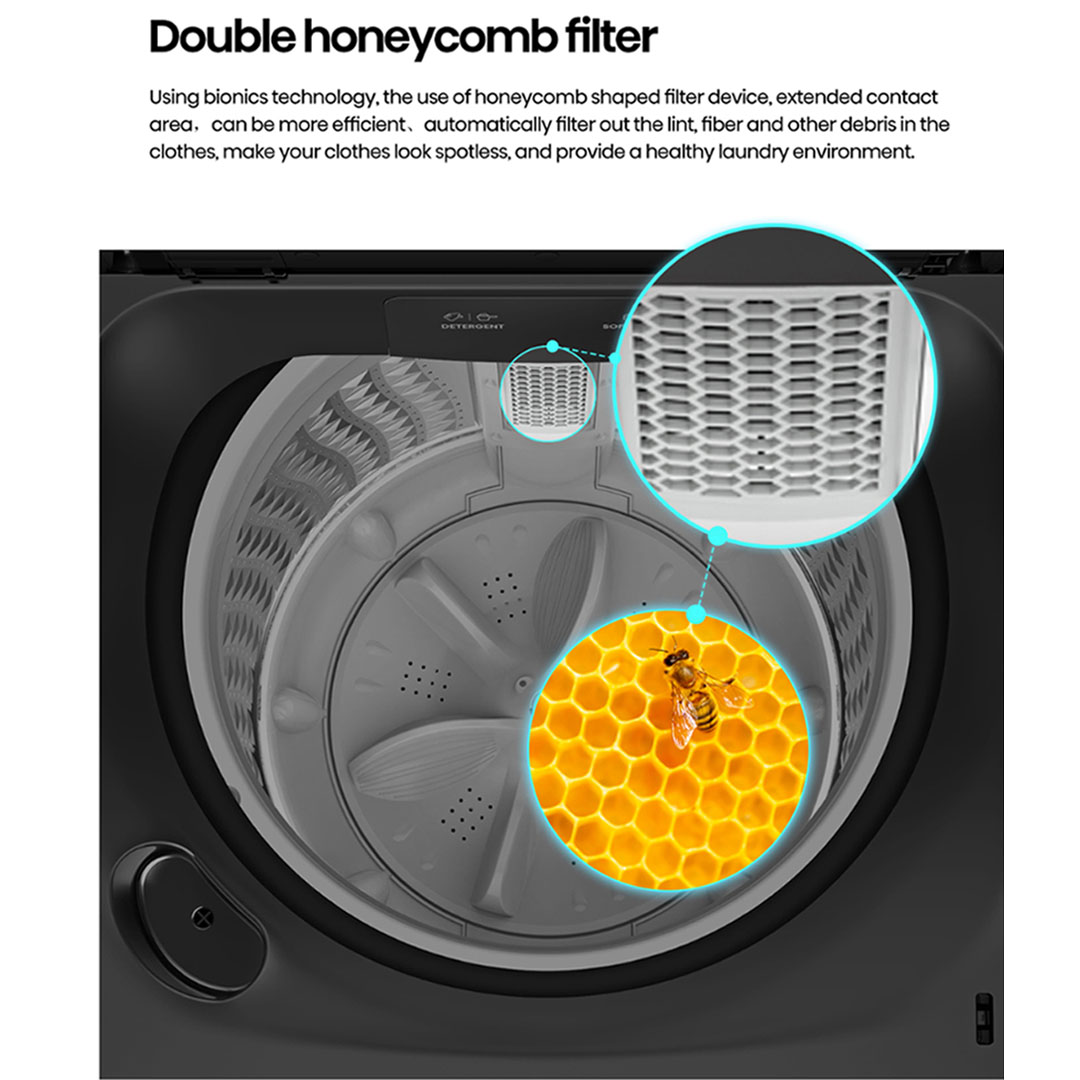 HISENSE 17KG Top Load Washing Machine with Direct Drive Inverter WT5T1715DT | Direct Drive Inverter | Mega Capacity | 3D Windmill Impeller | Connect Life App | Washing Machine with 2 Years Warranty