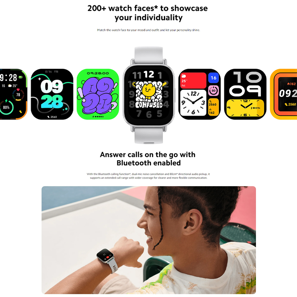 Xiaomi Redmi Watch 5 Active | 2'' LCD large display | All-day blood oxygen and stress monitoring | Up to 18 days of battery life