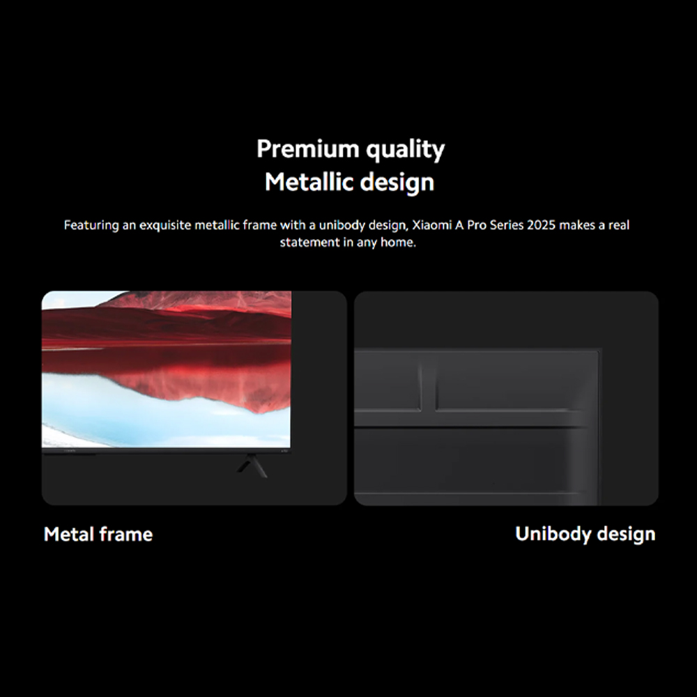 Xiaomi 43" 55" inch 4K UHD Google TV TV A Pro 43 2025 / A Pro 55 2025 | Bright 4K QLED | Google TV | 360° Bluetooth