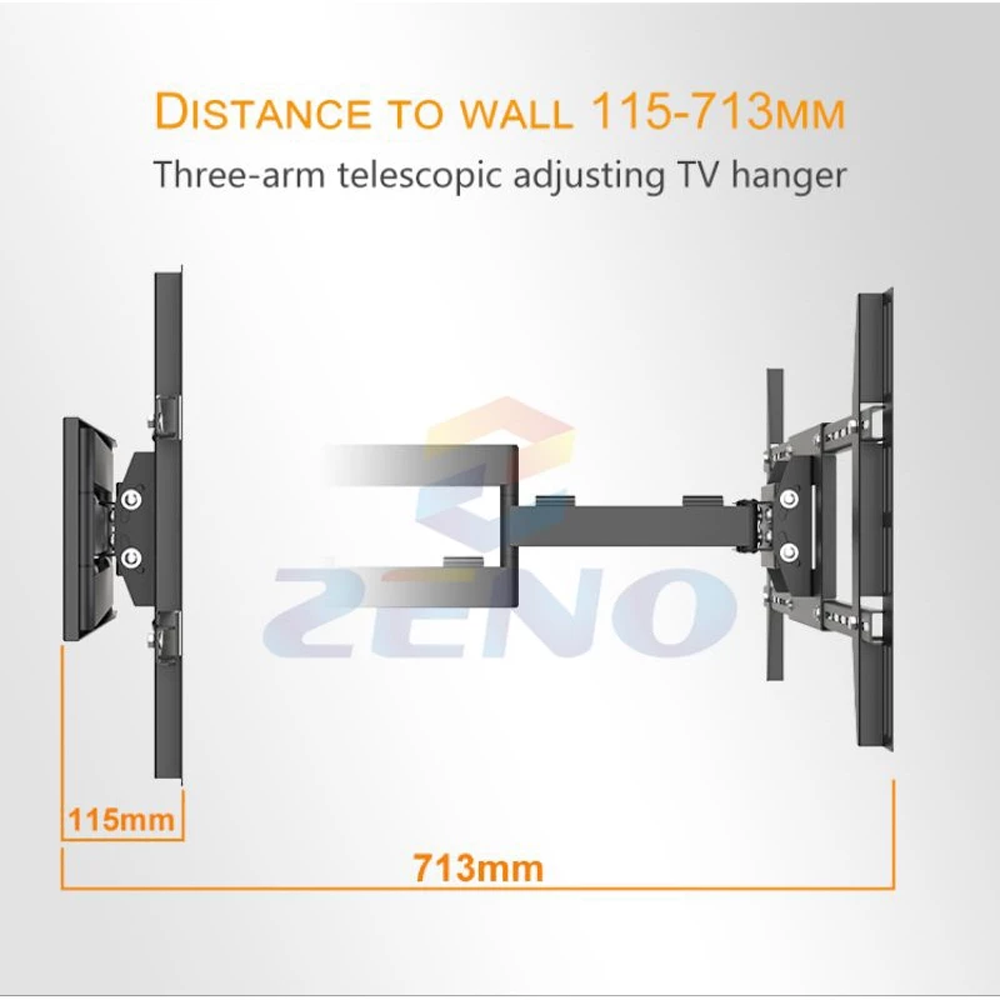 Zeno 55"-100" LED TV BRACKET - Full Motion Cantilever Mount (DOUBLE CANTILEVER ARM) LP620
