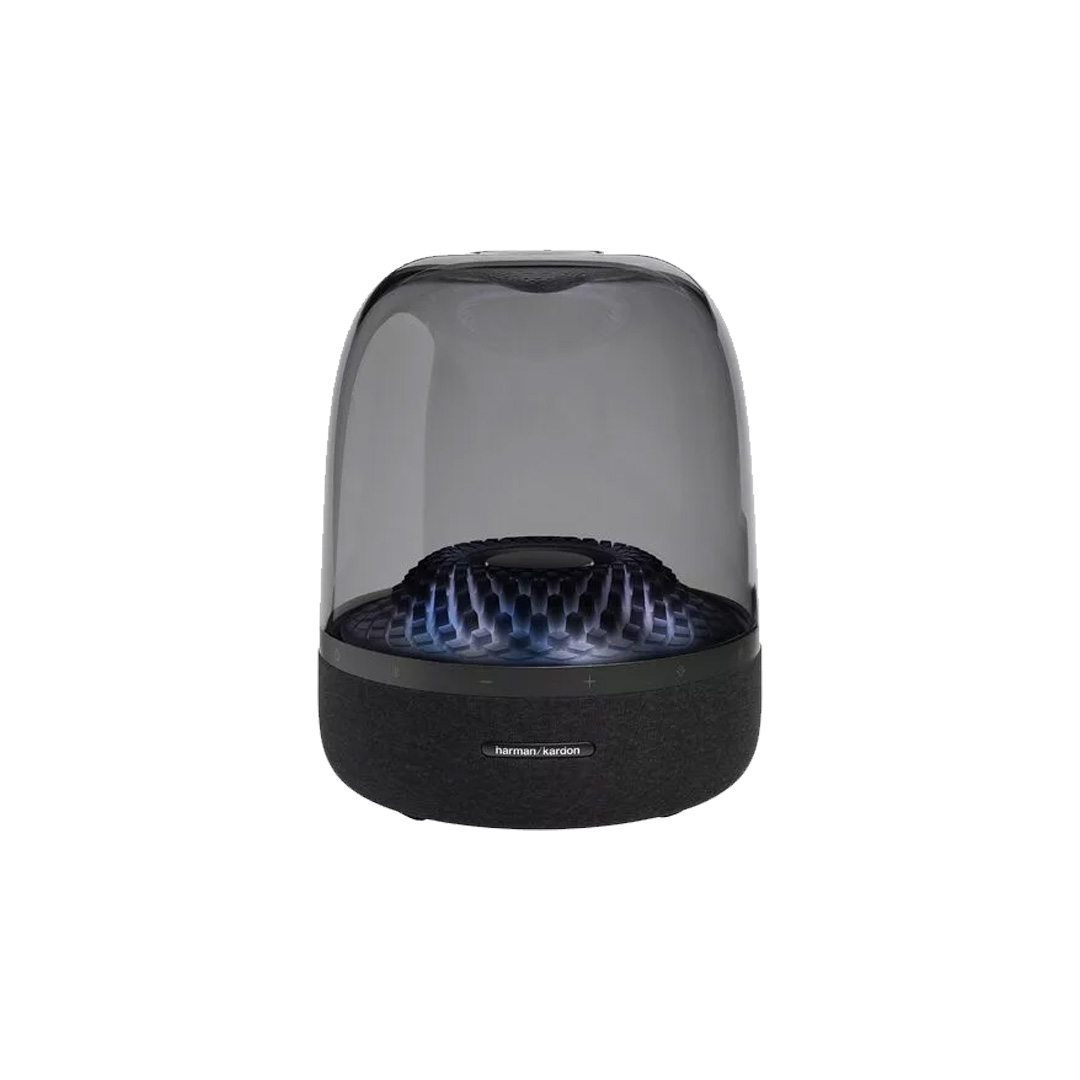 harman kardon Bluetooth Home Speaker Aura Studio 4 | Superior Sound Performance | Unique Diamond-Effect Lighting | Speaker with 1 Year Warranty