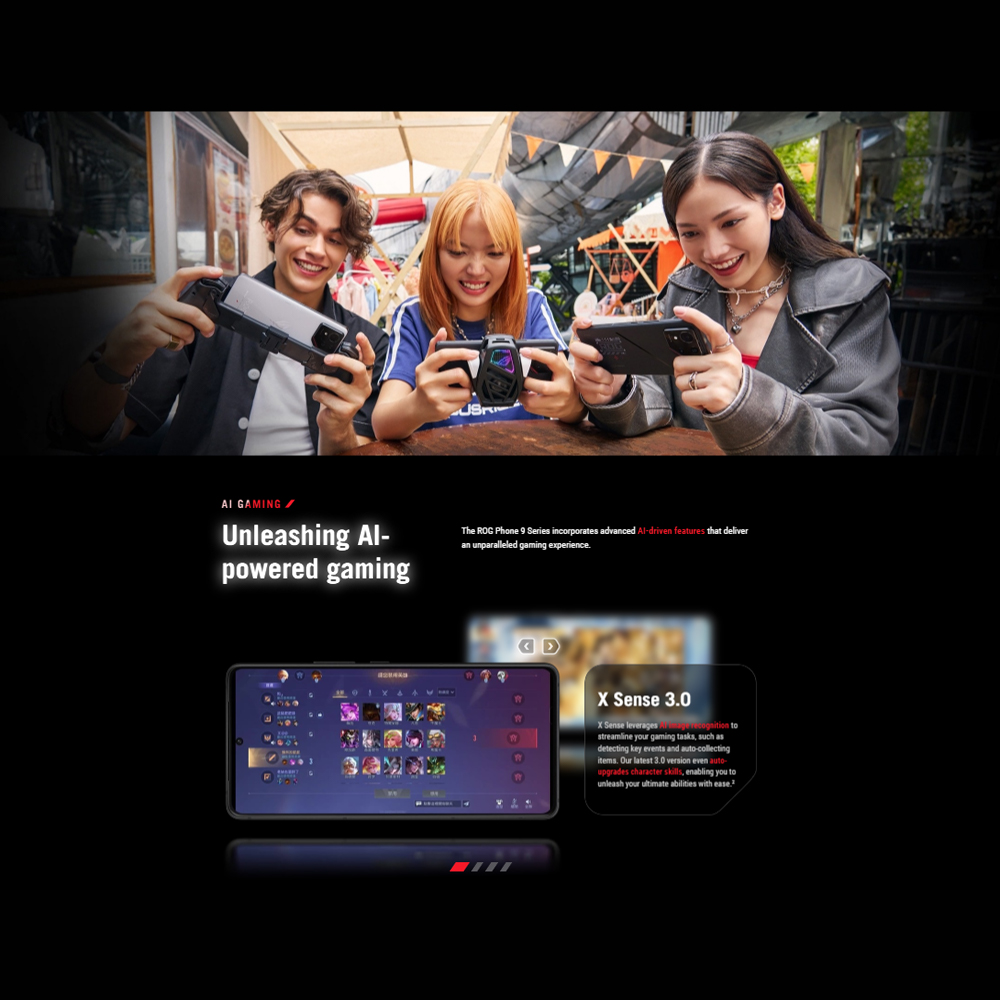 ASUS ROG Phone 9 12GB+256GB | 32 MP RGBW Ultrawide selfies | AniMe Vision | AeroActive Cooler X Pro