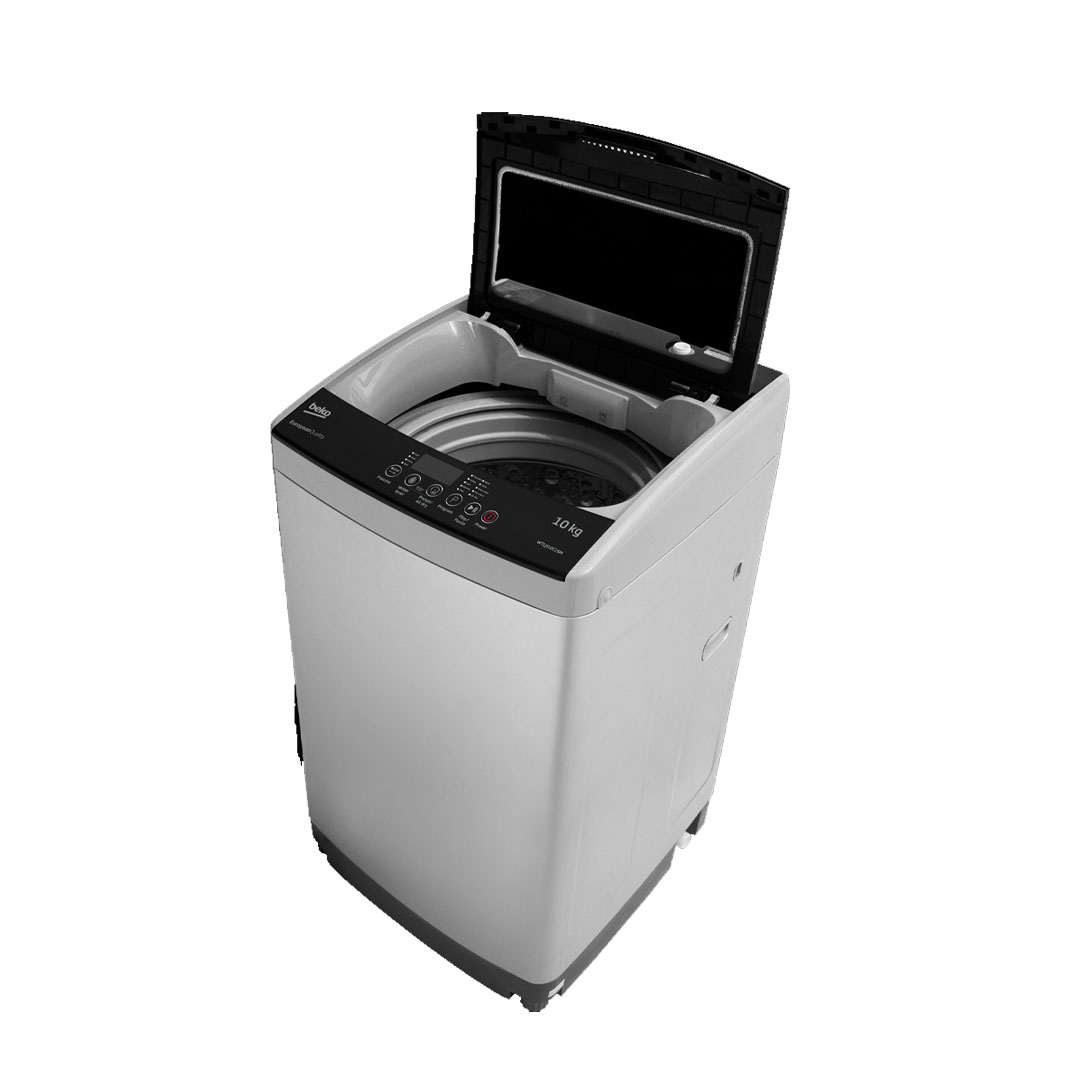 Beko Top Load Non-Inverter Washing Machine WTLJI08C1SM/WTLJI10C1SM | 10 Programmes | Quick Wash | DrumClean | Air-Dry | Fuzzy Control | Child Lock | Washing Machine with 2 Years Warranty