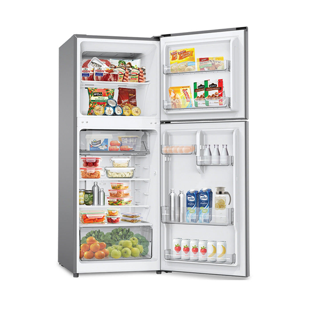 ELBA 250L/310L/350L 2 Doors Refrigerator ER-G2521(SV)/ER-G3125(SV)/ER-G3529(SV) | R600a | Recessed Handle | Adjustable Shelves | Refrigerator with 1 Year General Warranty & Compressor with 10 Years Warranty