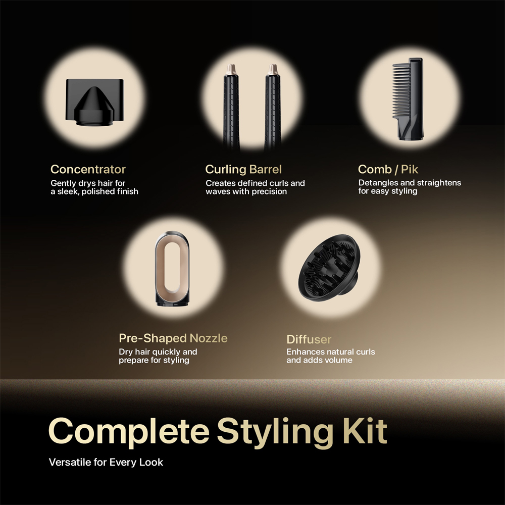 Faber 1500W FHD Aura Hair Dryer | G1505BK/R1501BK | Cool Shot Function | Multiple Heat and Speed Settings | Stylish Design