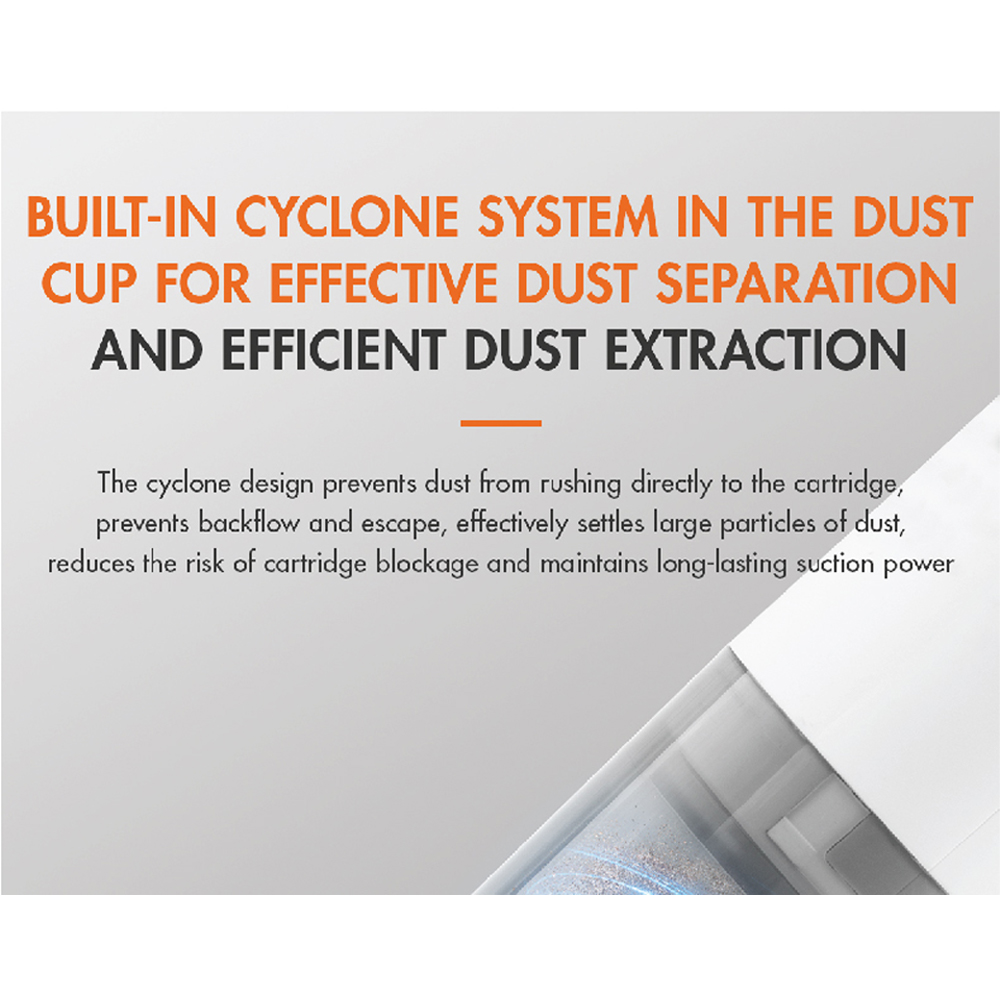 Gaabor 500W Stick Vacuum cleaner | VCW14M-WH01B | Stainless Steel Handle | New Filtration System