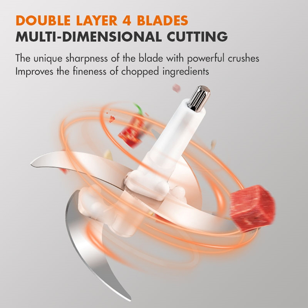 Gaabor 2L Food Processor Blender MG20M-WH01A  | 300W High Power |  2L Large Capacity | Easy To Clean | 1  Year General Warranty