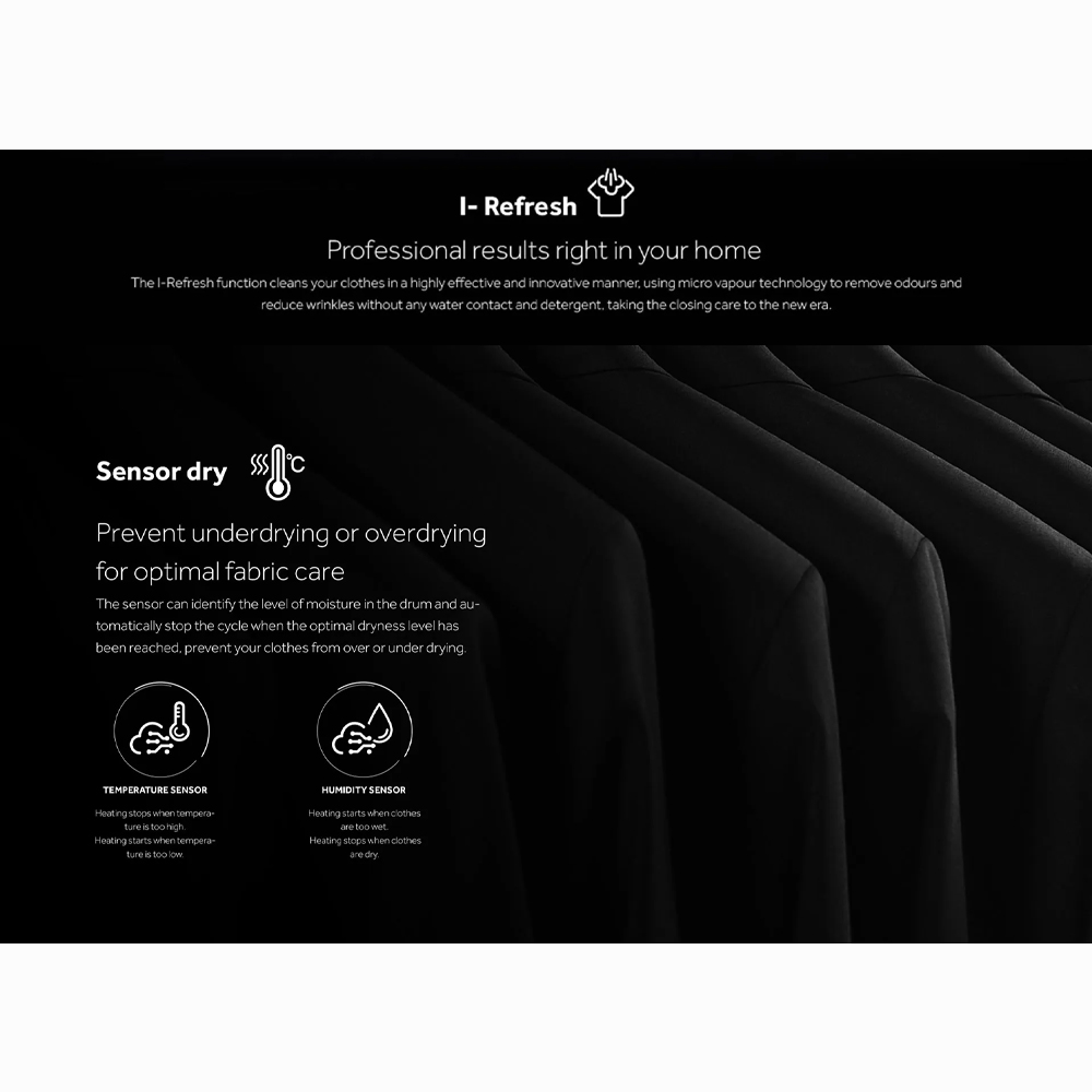 HAIER 12KG Heat Pump Dryer HD120-AR959S8 | Reversible Tumble | Sensor Dry | Heat Pump Technology