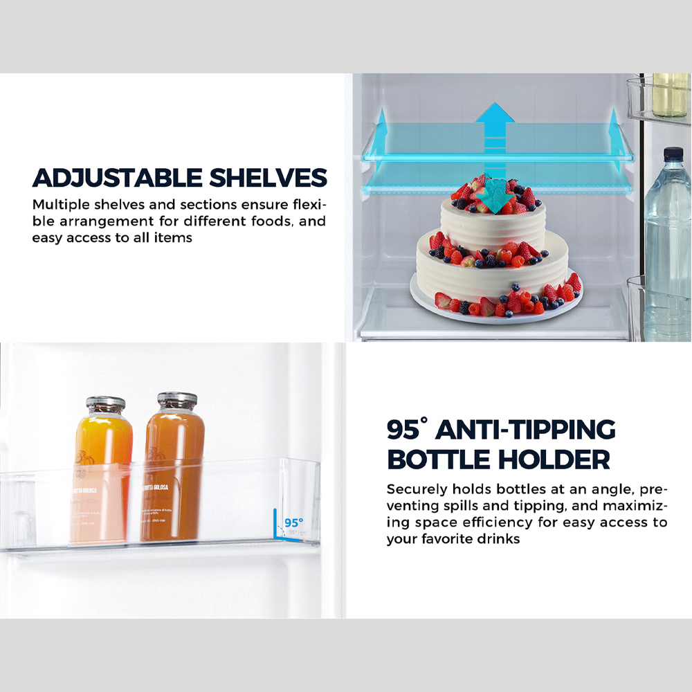 HAIER 208L 1 Door Refrigerator HR-208H | Non-Inverter | Low Energy Consumption | LED Lighting | Direct Cooling