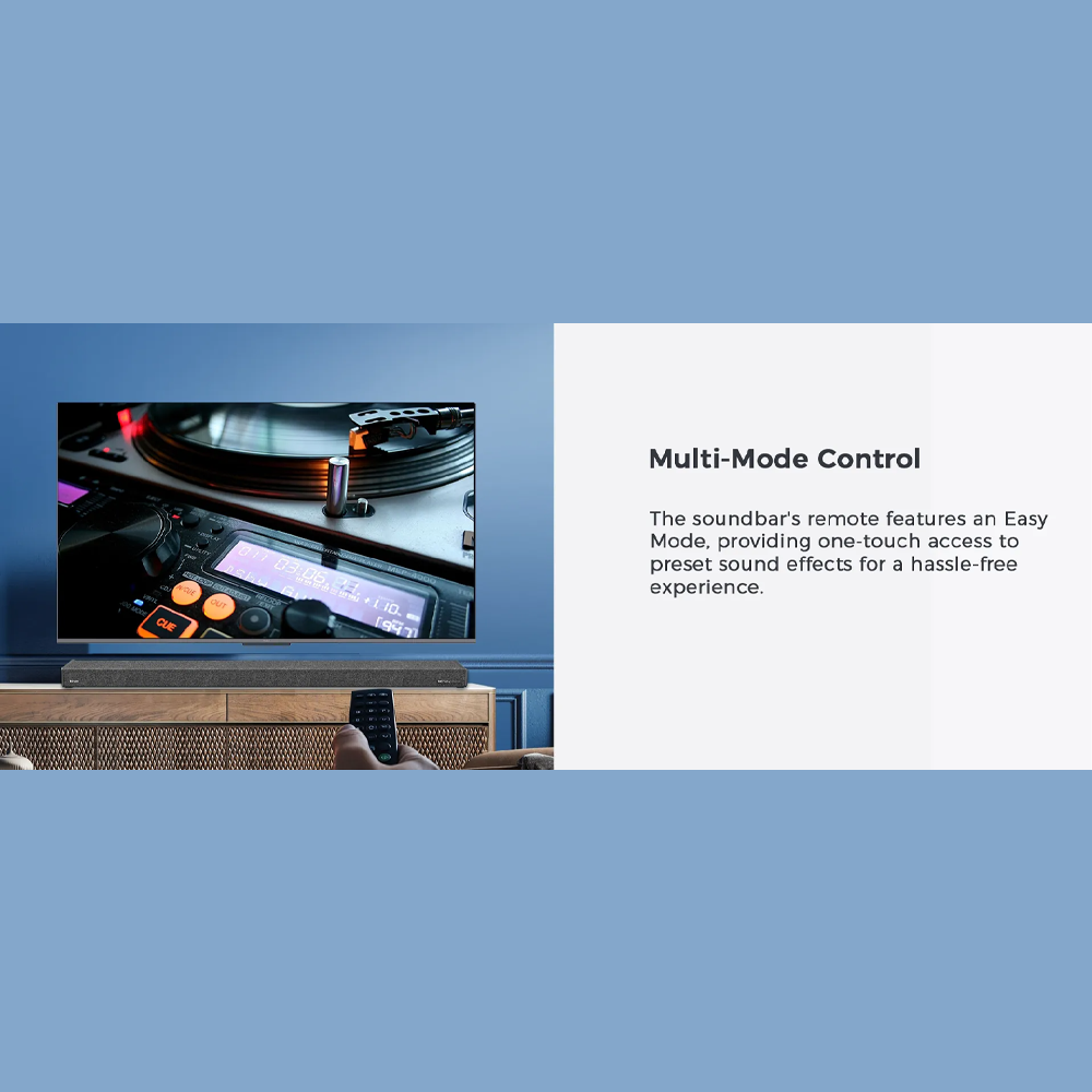 HAIER 120W Sound Bar HSD210K6 | 2.1 Dolby Atmos | HDMI/Bluetooth Connection | Super Slim | Multi Mode Control