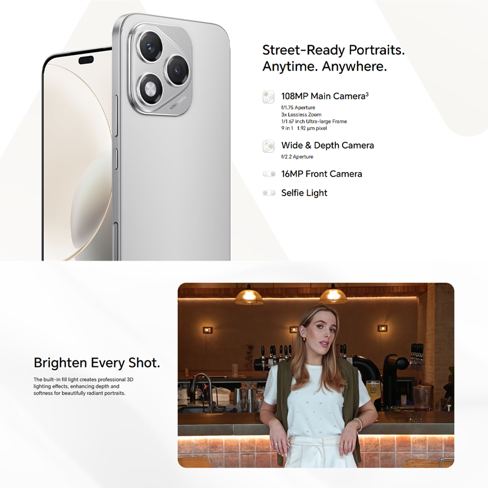 HONOR 400 Lite 12GB+256GB | AI Camera Button | Ultra-Clear Camera | 5230mAh & 35W Long-lasting Battery