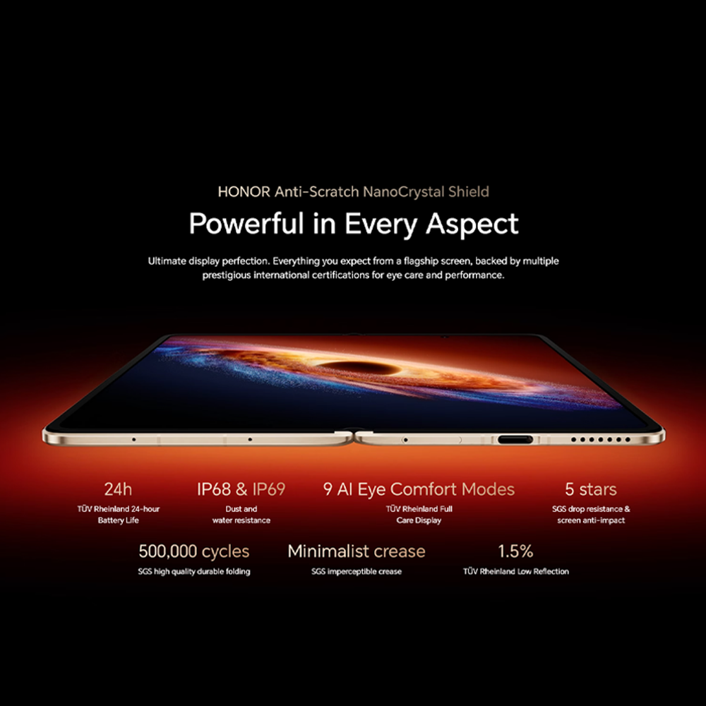 HONOR Magic V6  16GB+512GB / 16GB+1TB |Qualcomm Snapdragon® 8 Elite Gen 5 | 80W + 66W Dual SuperCharge |  IP68 & IP69
