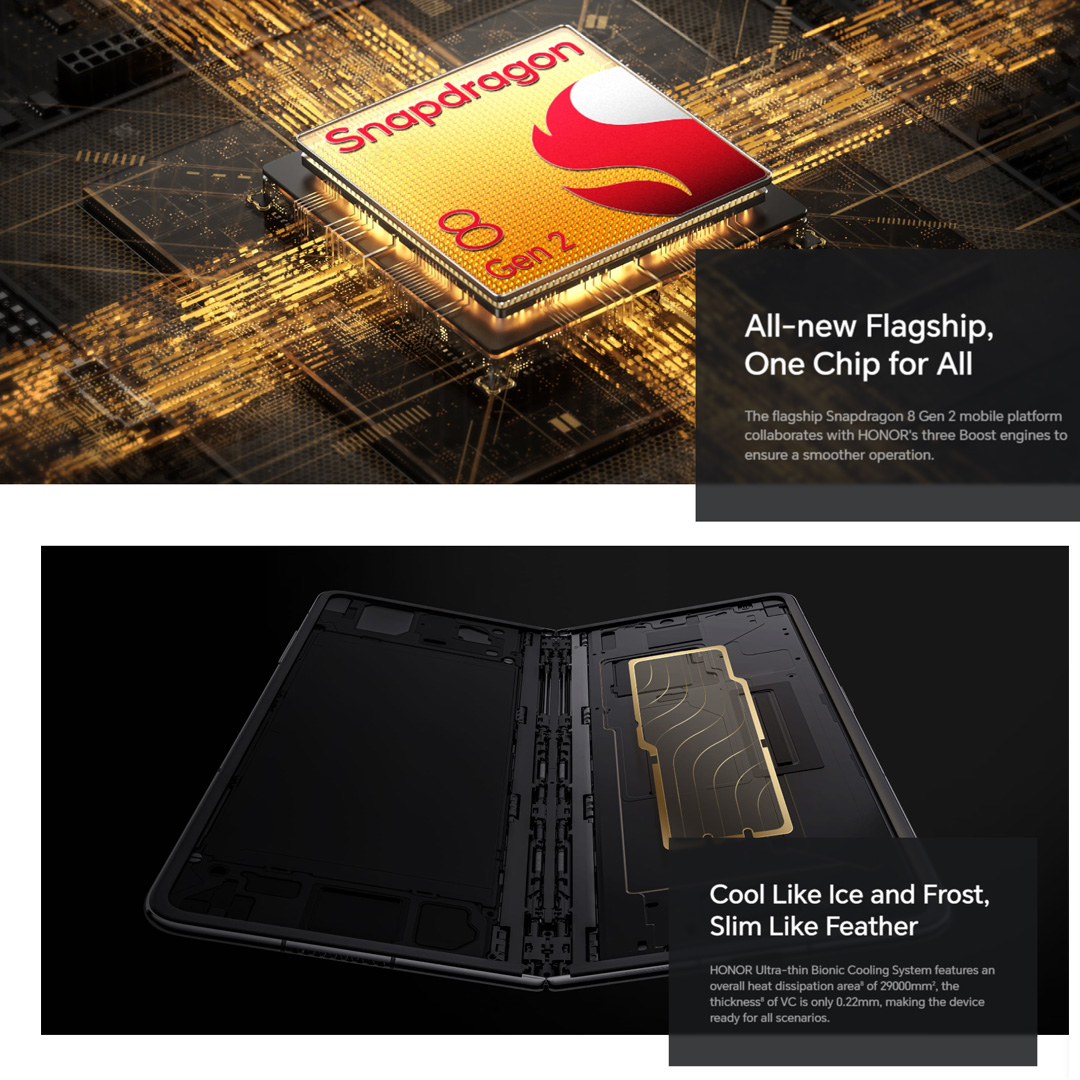 HONOR Magic V2 | 16GB+512GB | Ultra Wide Camera | Foldable OLED up to 120 Hz | 66W Super Charge | Snapdragon 8 Gen 2  5G Processor | Smartphone with 1 Year Warranty