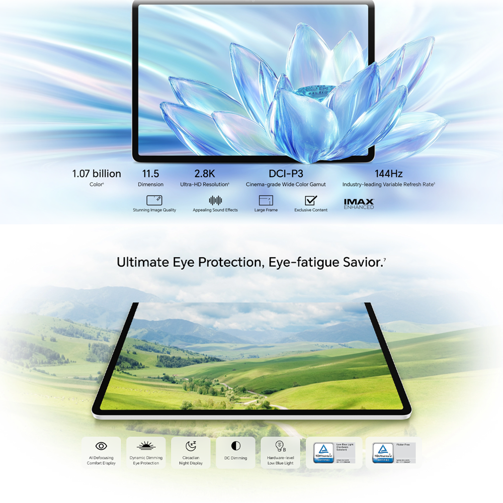 HONOR Pad V9 12GB+12GB+256GB | 11.5 inches | 13MP Camera | Mediatek Dimensity 8350 (4 nm) | Li-Po 10100mAh