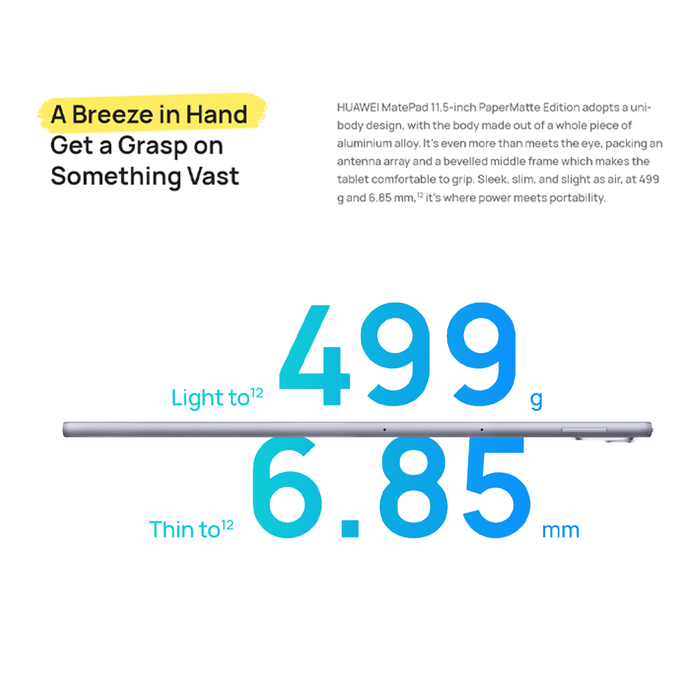 HUAWEI MatePad 11.5''S PaperMatte Edition 2024 8GB+256GB | Super Device, Floating Multi-Window6 | Crystal-clear and Eye-soothing PaperMatte Display | HUAWEI Notes,5 Easy Recording and Reviewing | 1  Year General Warranty