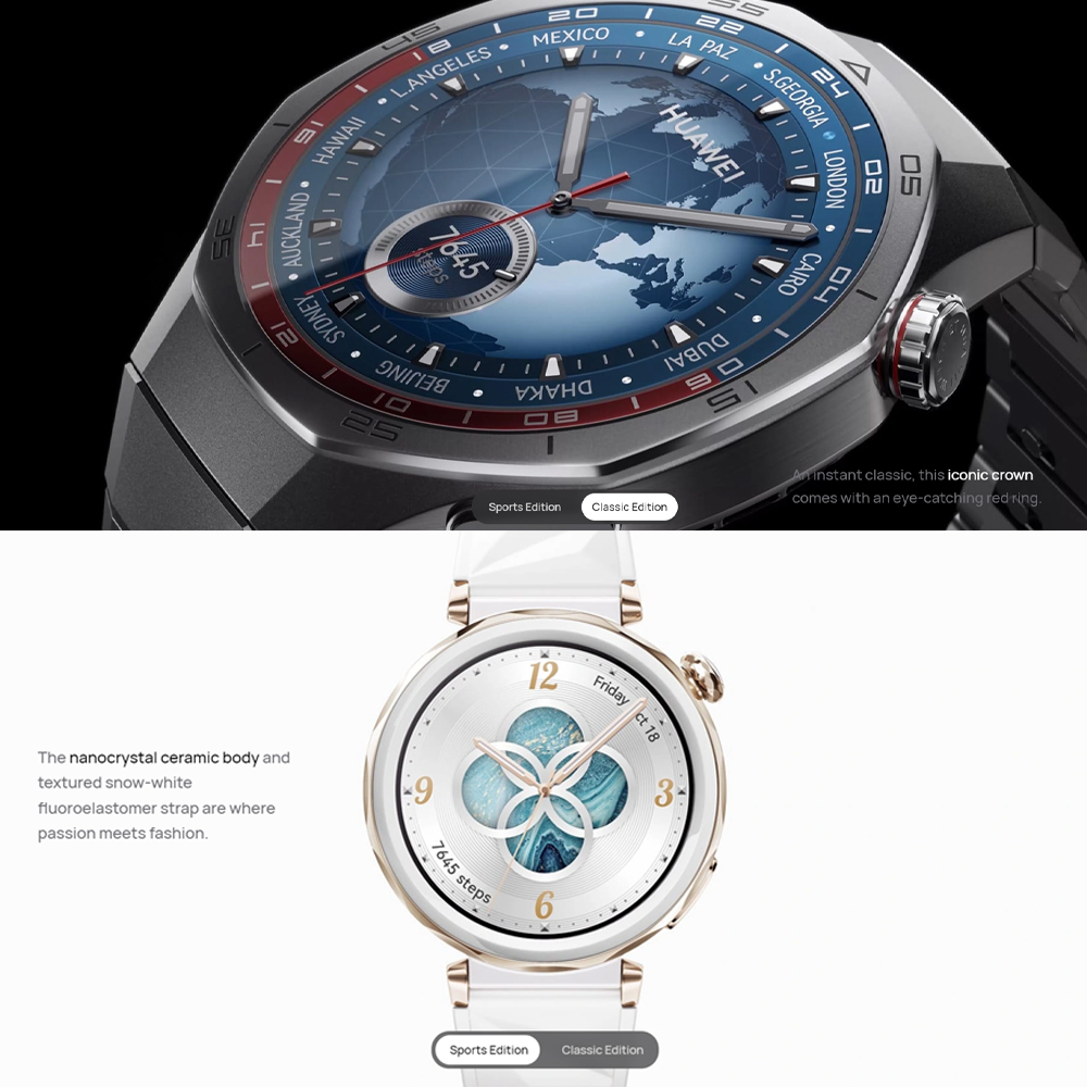Huawei WATCH GT 5 Pro | Sculpted with aerospace-grade titanium alloy | Pro-Level Sports Golf Courses Map