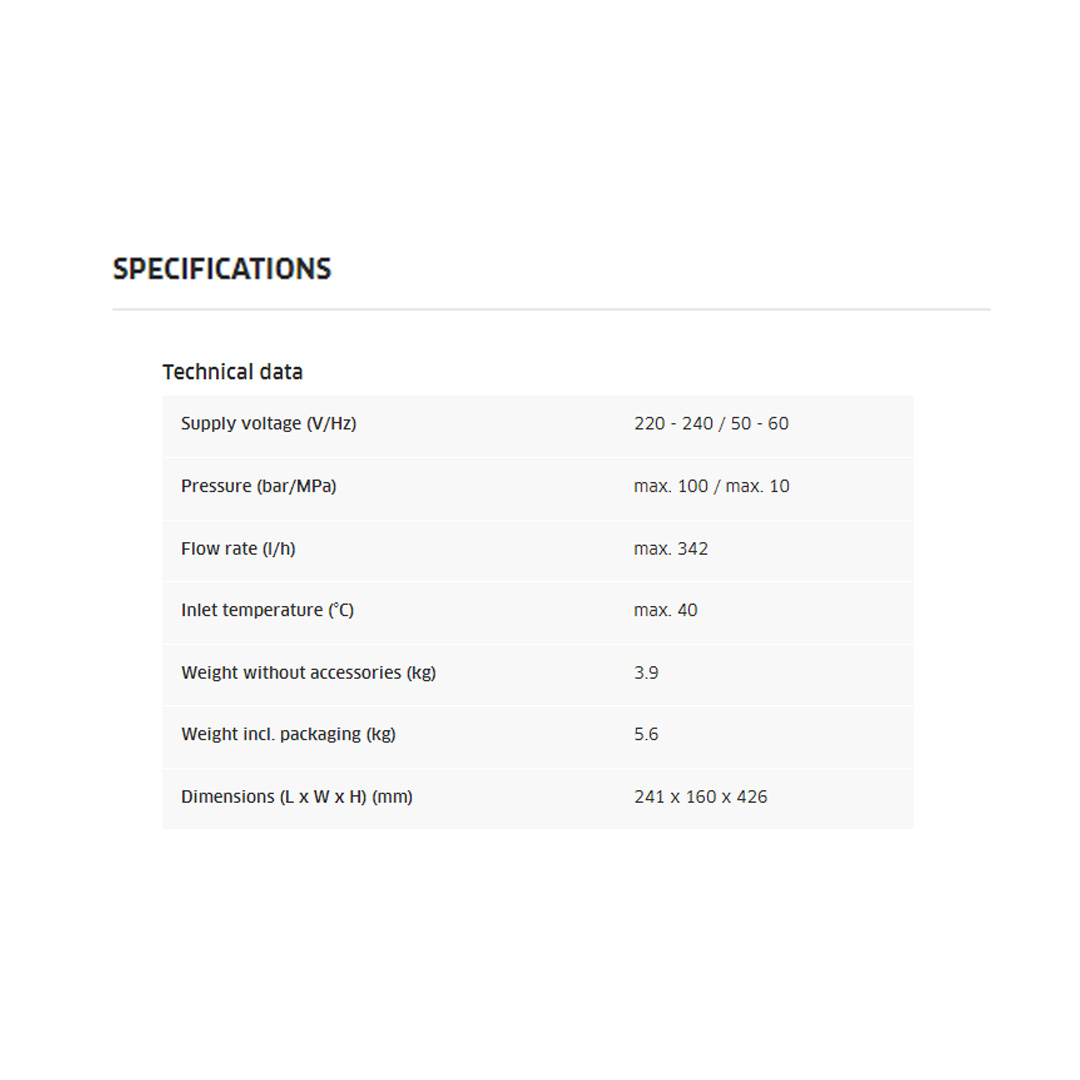 Karcher 100 bar Pressure Washer K 2.050 | High-Pressure Hose | Integrated Water Filter | Hooked on Tidiness | Pressure Washer with 1 Year Warranty