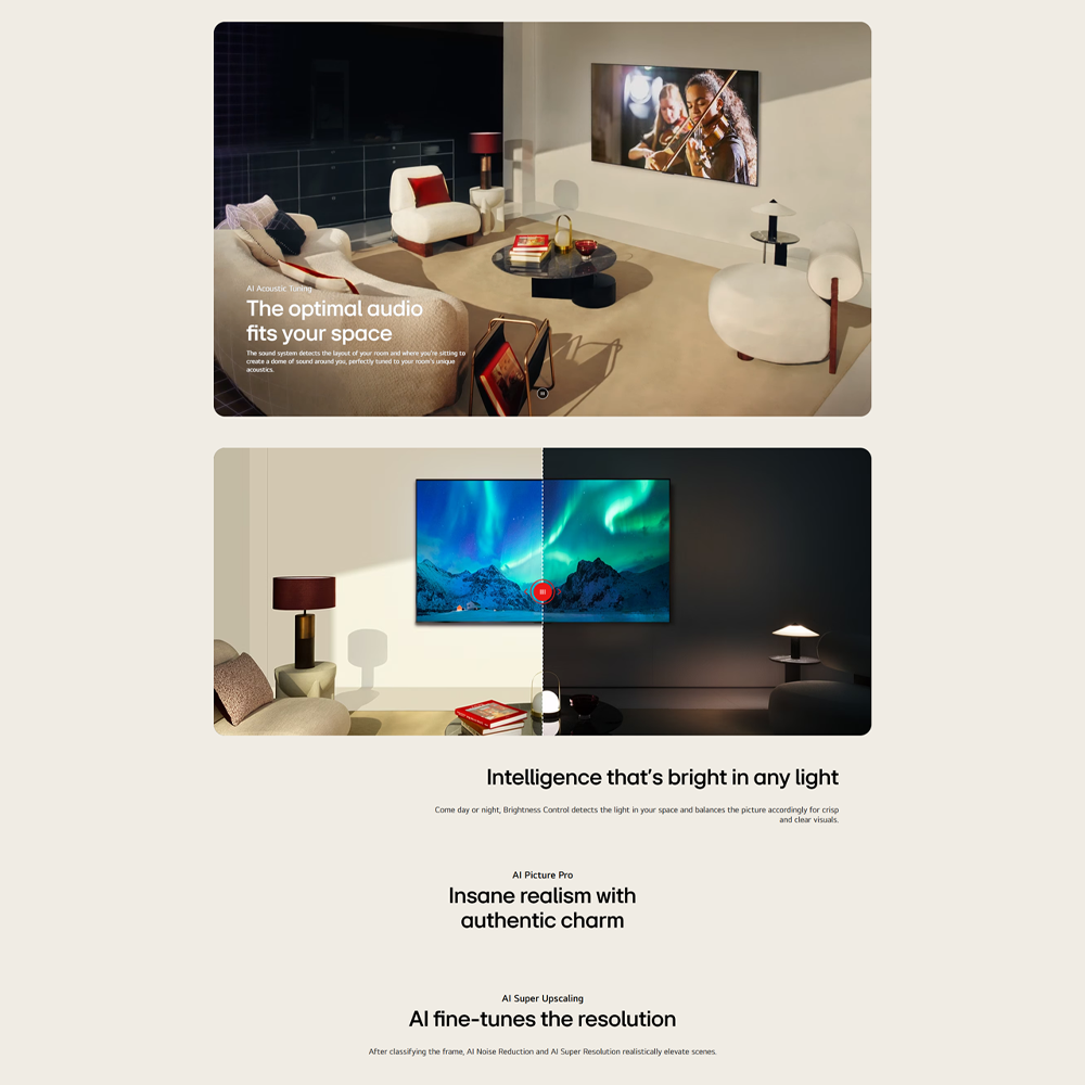 LG 65" C4 4K UHD OLED evo AI Smart TV OLED65C4PSA | Ultra Slim | webOS Re:New Program | olby Atmos® and Dolby Vision®