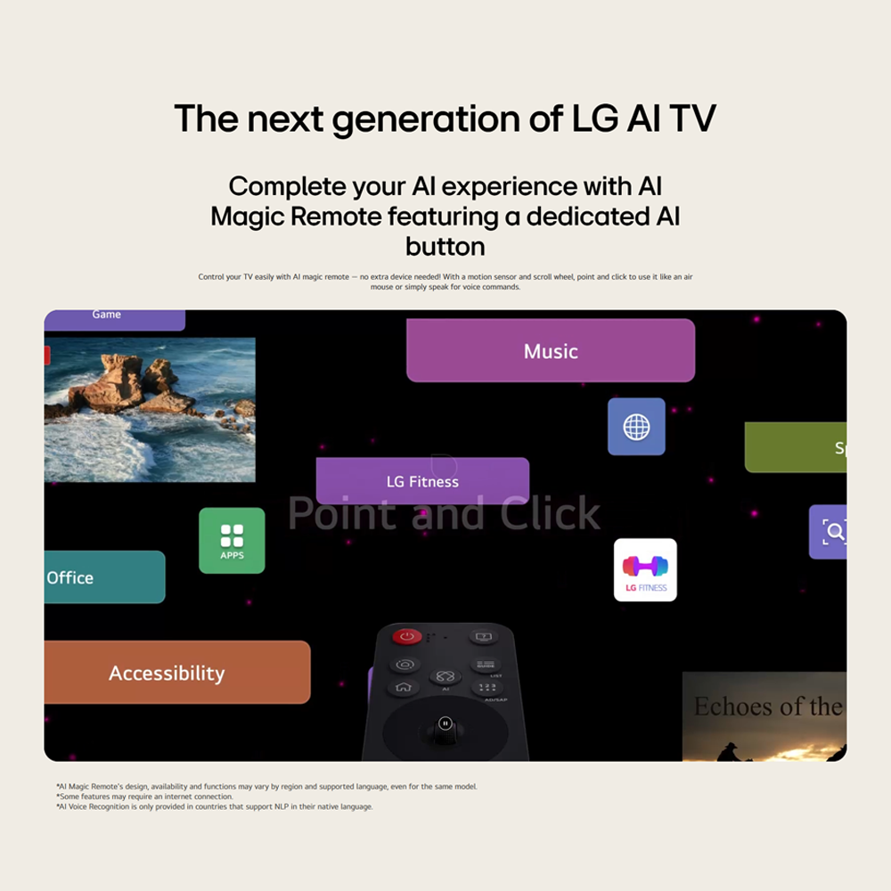 LG 48"/55"/65"/77"/83" 4K UHD OLED evo AI C5 Smart TV OLED48C5PSA|OLED55C5PSA|OLED65C5PSA|OLED77C5PSA|OLED83C5PSA | AI Processor 4K Gen8 | Dolby Vision / HDR10 / HLG