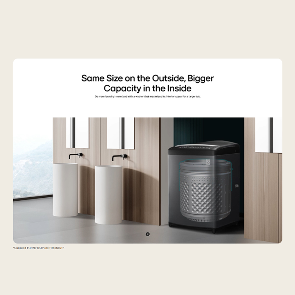 LG 18KG/20KG Top Load Washing Machine with Intelligent Fabric Care TV2518SV7K / TV2520SV7K | AI Direct Drive | TurboWash3D | Scent+ | 6 Motion DD