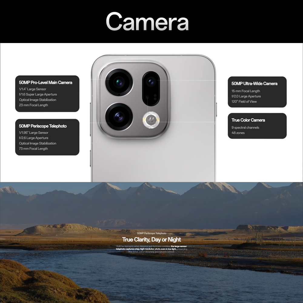 OPPO Find X9 | 120x Super Zoom | 4K 120 fps Dolby Vision | True Night Photography | 7025mAh Large Battery | 80W SUPERVOOCTM Flash Charge