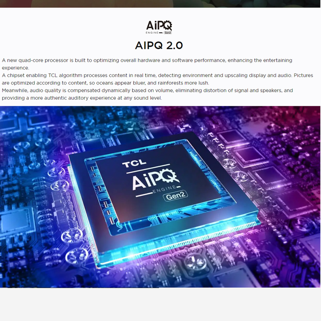 TCL 43" / 50" / 55" / 65" / 75" 4K HDR Google TV | 43P636 / 50P636 / 55P636 / 65P636 / 75P636 | Dynamic Color Enhancement | AiPQ Engine Gen2 | Immersive Dolby Audio | Google TV with 2 Year Warranty