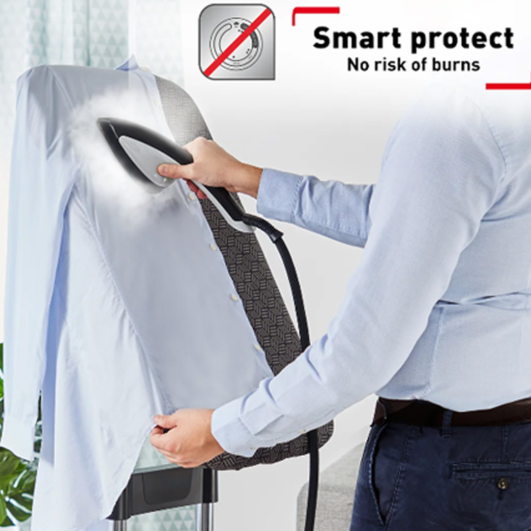 Tefal 2980W IXEO+ All-In-One Solution Garment Steamer QT1510 | Auto-Off | Steam Ready Indicator | Fast Heat-up in 70 Seconds | Garment Steamer with 2 Year Warranty