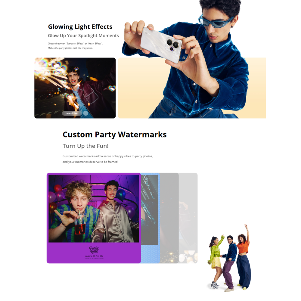 realme 15 Pro 5G 12GB+512GB | Snapdragon® 7 Gen 4 | 144Hz HyperGlow 4D Curve+ Display | 7000mAh Titan Battery