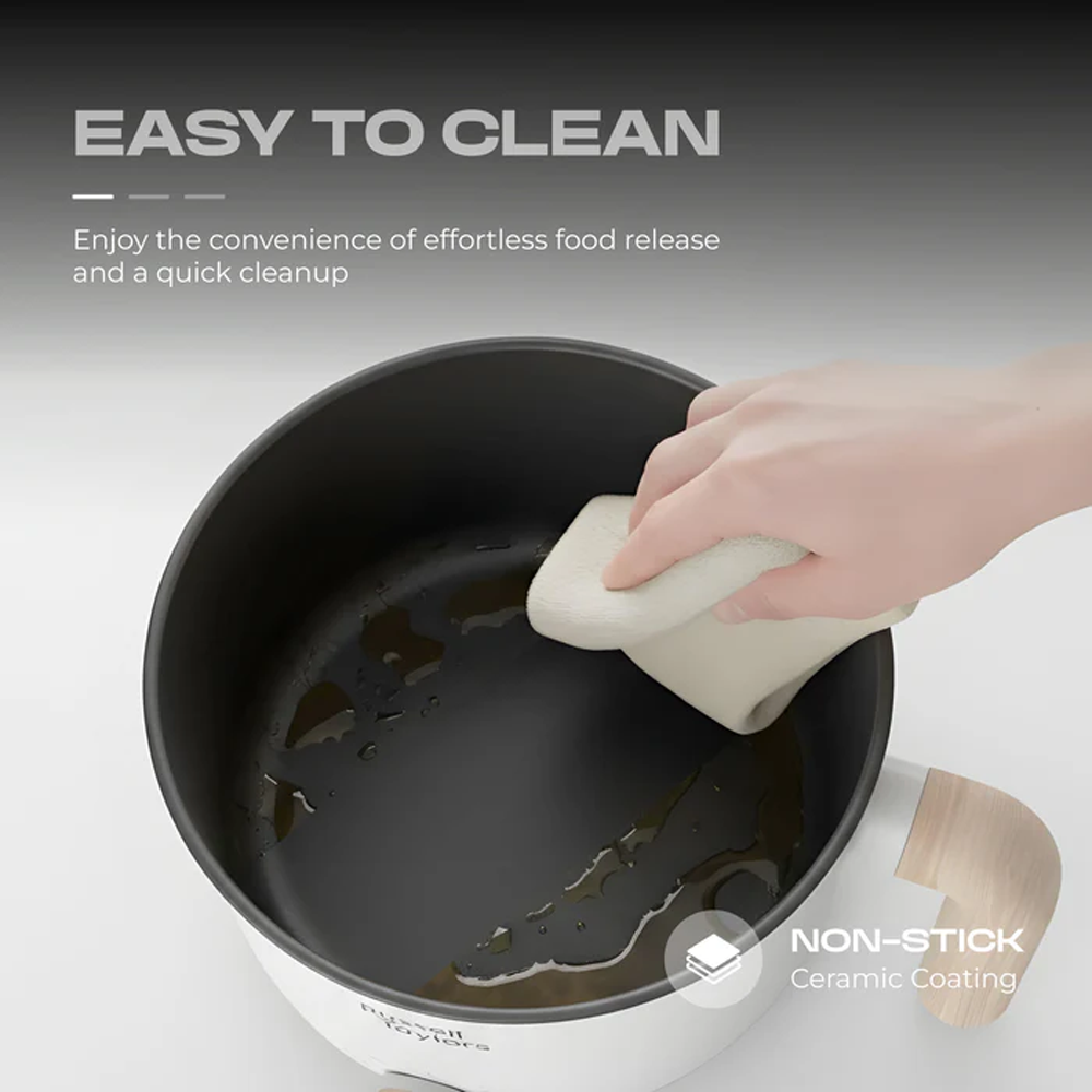 Russell Taylors 1.7L Multi Cooker With Steamer MC16 | 600W | Compact Cooking Delight | Cooks & Steam Simultaneously