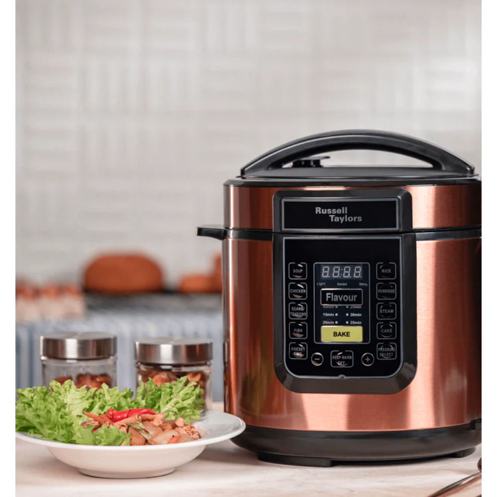 Russell Taylors 6L/12L Pressure Cooker PC-60/ PC-12 | Express Cooking | Multi-Cooking Function | LED Display | Cooker with 2 Year Warranty