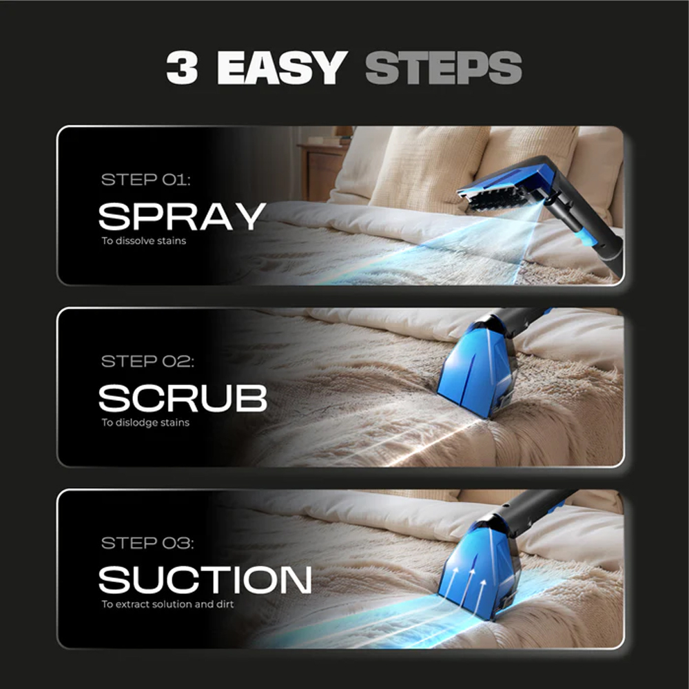 Russell Taylors 500W Multi-Surface Spot Cleaner SC20 | Clean fabrics, mirrors & windows | Portable, lightweight