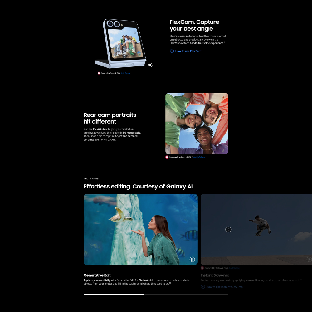 SAMSUNG Galaxy Z Flip6 | Qualcomm SM8650-AB Snapdragon 8 Gen 3 (4 nm) | Nano-SIM and eSIM | 5G
