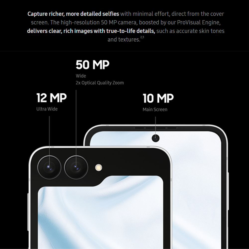 SAMSUNG Galaxy Z Flip7 FE | Pro-level 50 MP camera for selfies | One UI 8. All new for Flip | Efficient battery powers all-day use