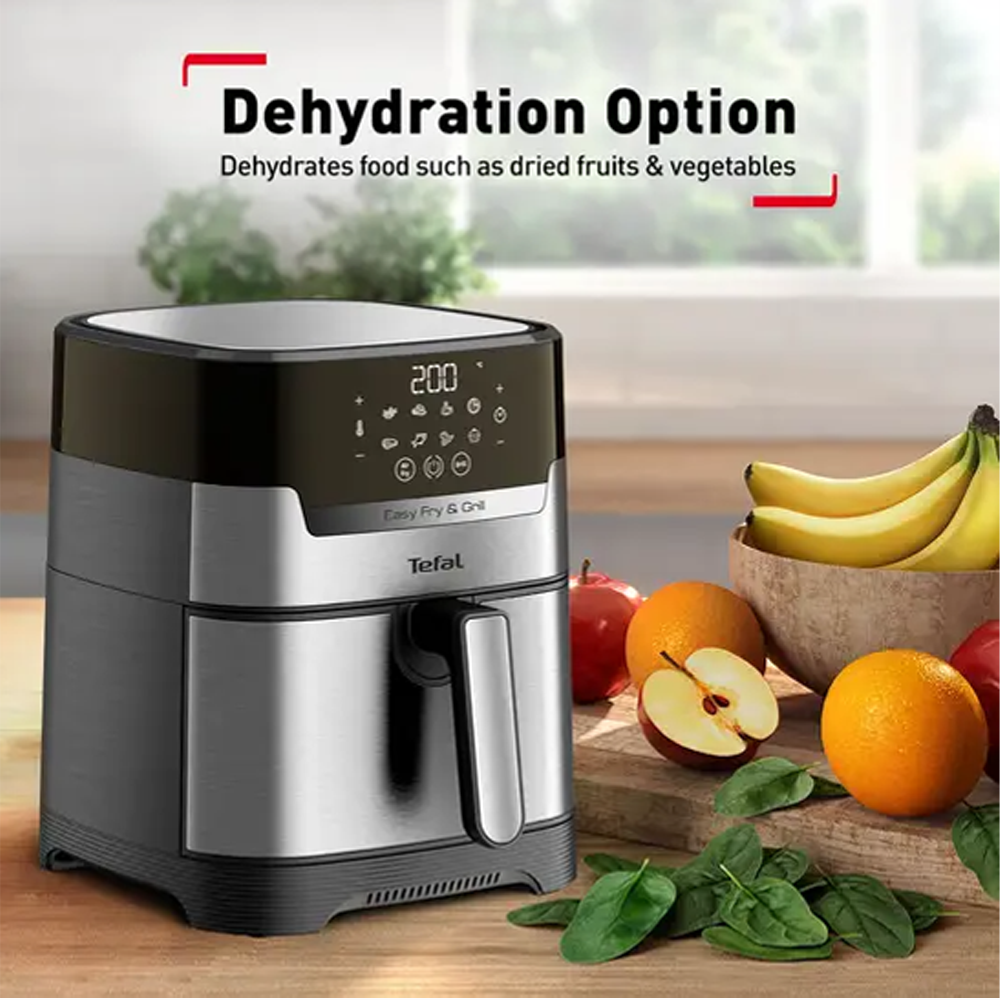 Tefal 4.5L Easy Fry & Grill Digital Air Fryer EY505D | 2-in-1 air fryer | Grill technology | Extra Crisp air-frying | Precision touchscreen
