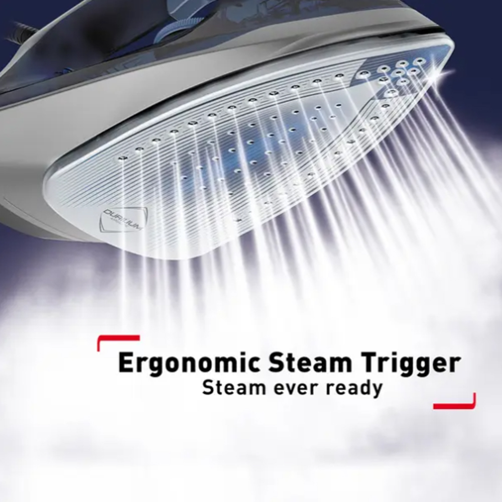 Tefal 2600W Express Steam+ Steam Iron Navy Blue | FV2887 | Automatic Shut-Off | Anti Drip System | Large And Easy To Refill Water Tank