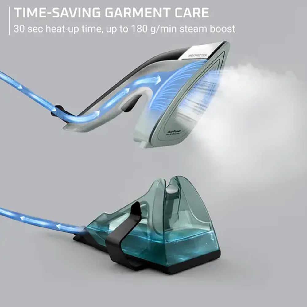 Tefal 1700W Duo Power 2-in-1 Steam Iron JF4033 | Steam output up to 25g/minute | Support vertical steam | Auto-off & anti-drip funtions | Ceramic soleplate technology