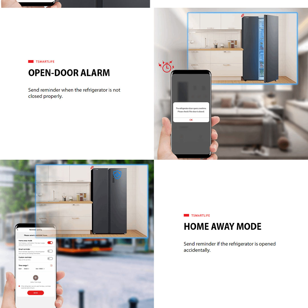 TOSHIBA 620L Side by Side Origin Inverter Refrigerator GR-RS696WI-PMY(06) | Open-Door Alarm | Super Cooling & Super Freezing | Home Away Mode | Pure BIO | Smart Temperature Control | Refrigerator with 1 Year Warranty