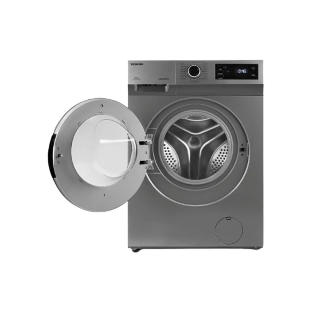 TOSHIBA 9.5KG Front Load Inverter Washing Machine TW-BK105S2M / TW-BK105S2M(SK) | 15 minutes Quick Wash | Color Protecting | Washing Machine with 2 Year General & 10 Year Motor Warranty