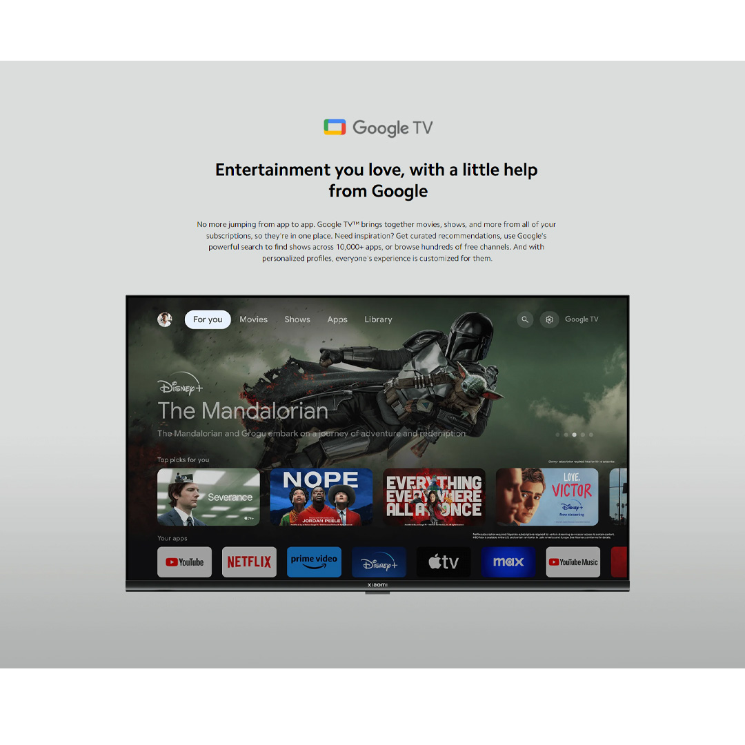 Xiaomi 43" FHD / 55" 4K UHD Google TV | TV A 43 FHD / TV A 55 | Bezel-Less Design | High-Performance Processor | Google TV with 2 Year Warranty