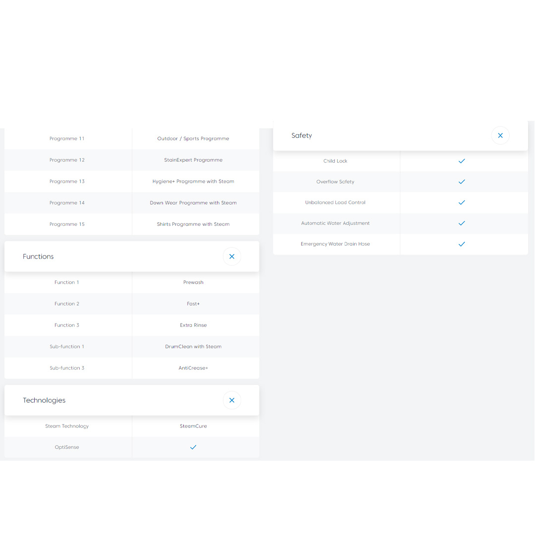 Beko 8KG Front Load ProSmart Inverter Washing Machine WCV8612XS0ST | SteamCure | AntiCrease | Prewash | Extra Rinse | Fast+ | Washing Machine with 1 Year Warranty