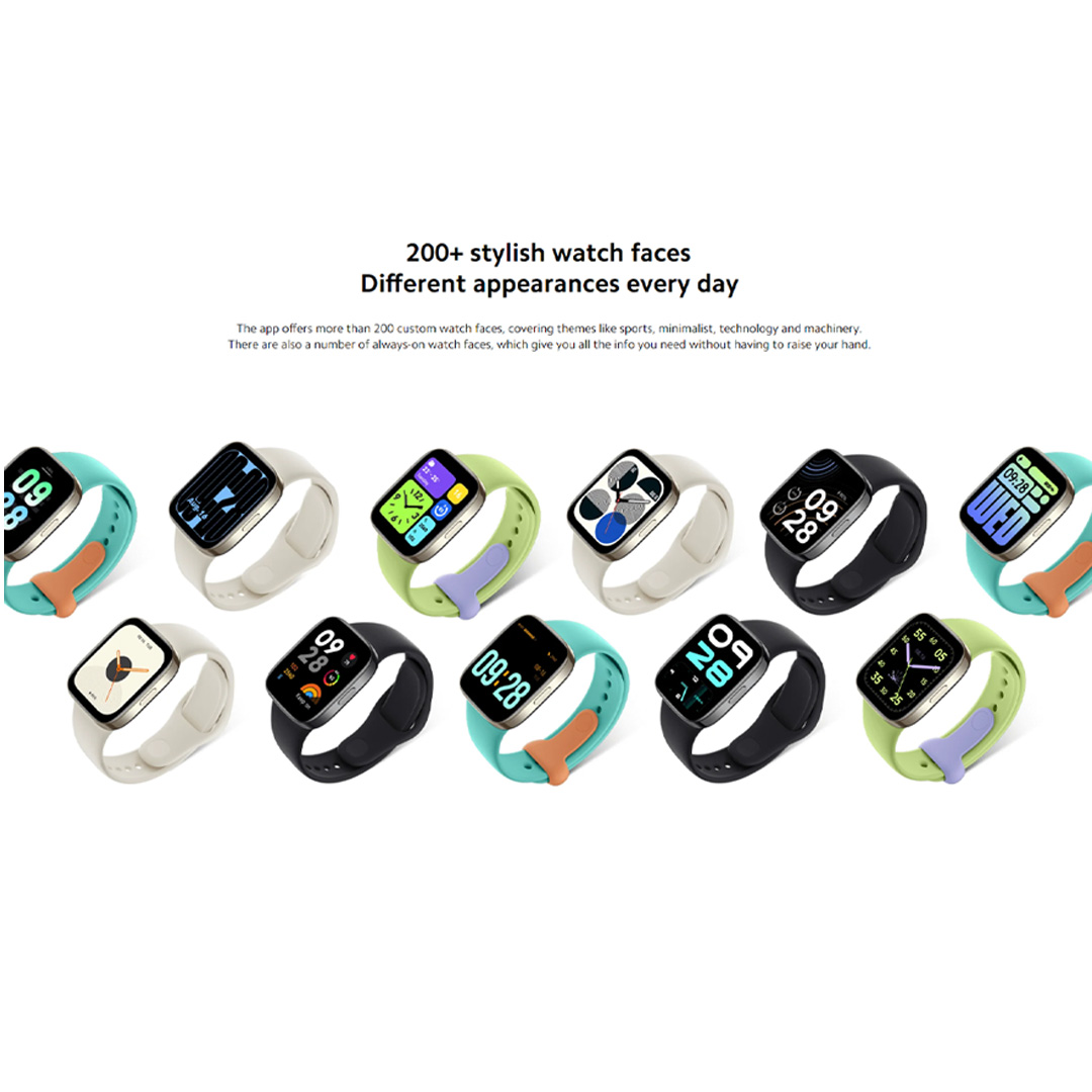 Xiaomi Redmi Watch 3 | 1.75" AMOLED Display | Up to 12 Days of Battery Life | 5ATM Water Resistance | 120+ Workout Modes | Smart Watch with 1 Year Warranty