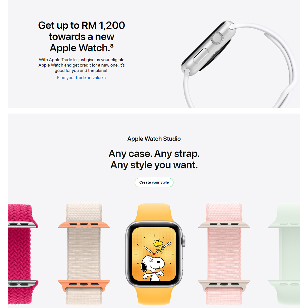 Apple Watch SE (2nd Gen) Midnight Aluminum Case With Sport Band GPS 44mm | Cycle Tracking | Emergency SOS | Water Resistant10 | 1  Year General Warranty