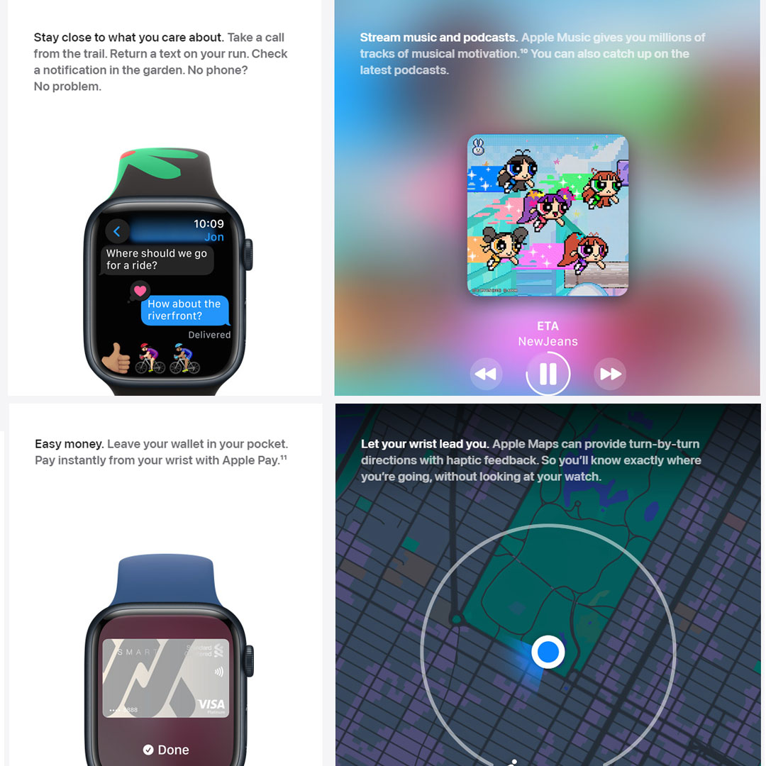 Apple Watch Series 9 Pink Aluminum Case with Pink Solo Loop - GPS + Cellular | Carbon-Neutral | Powerful insights at a glance | Crash Detection | Apple Watch with 1 Year Warranty