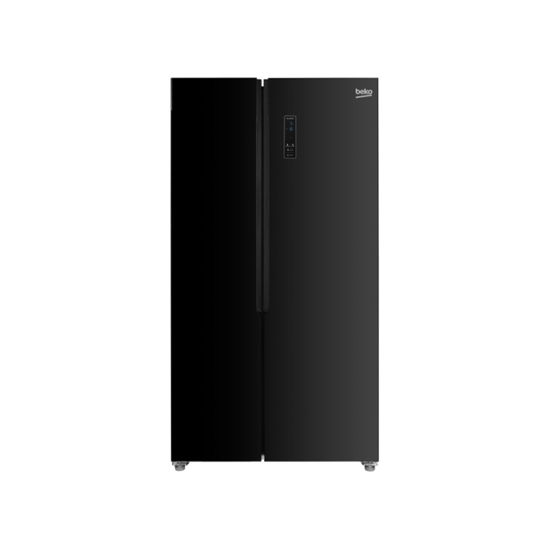 Beko 563L Side by Side ProSmart Inverter Refrigerator GNO563E40HFGBMY/GNO563E40HFKMY  | HarvestFresh | Led Illumination | Safety Glass | Twist & Serve Ice Cube Tray | Refrigerators with 2 Year Warranty